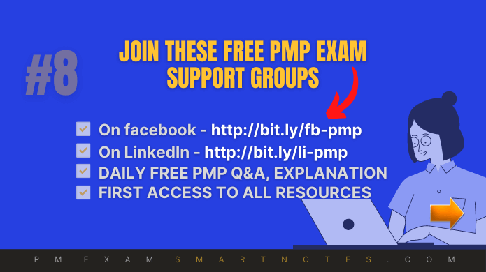 Join free PMP support group on LinkedIn