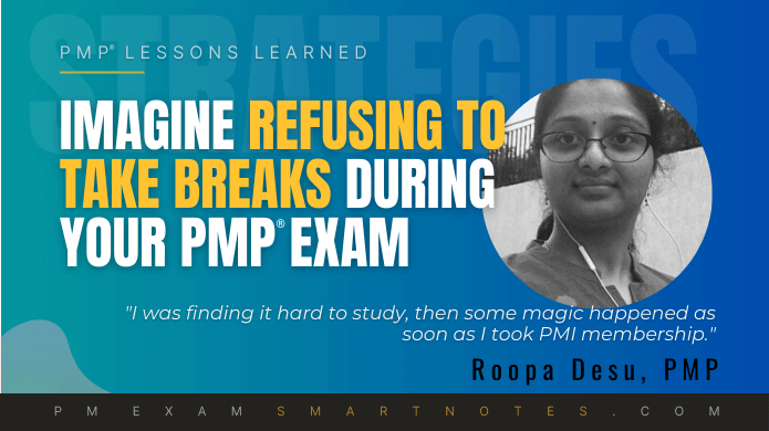 enjoy pmp exam prep, says roopa desu