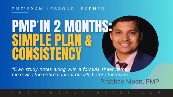 PMP in 2 months possible, shows Prabhao Moon, PMP