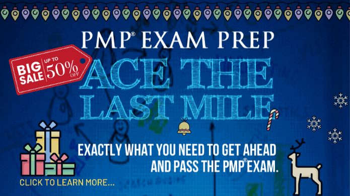 Pass PMP exam with special program, 50% offer on PMP Last Mile Prep program.