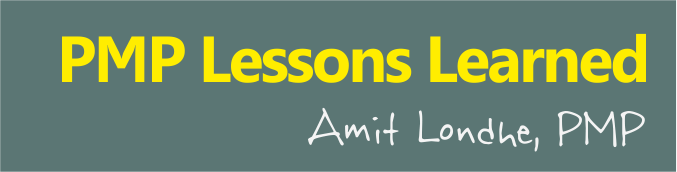 pmp lessons learned amit londhe