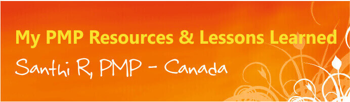 pmp resources lessons learned santhi