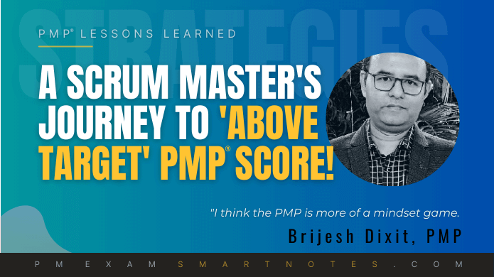 Scrum master to above target PMP - by Brijesh 