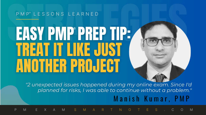 Think PMP like a project manager, says Manish